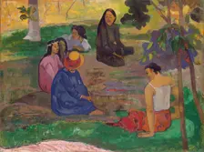 Conversation, (Les Parau Parau), 1891. Creator: Paul Gauguin