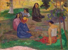 Conversation, (Les Parau Parau), 1891. Creator: Paul Gauguin