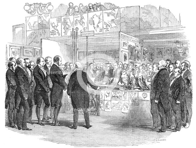Conversazione of the Educational Exhibition, in St. Martin's-Hall, 1854. Creator: Edmund Evans.