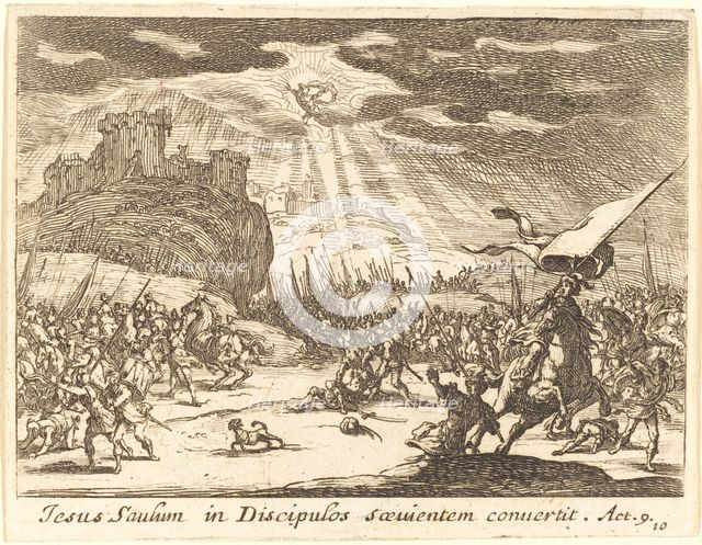 Conversion of Paul, 1635. Creator: Jacques Callot.