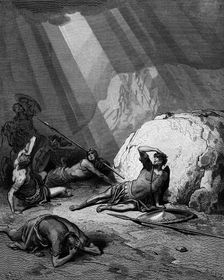 Conversion of St Paul on the road to Damascus, 1865-1866. Artist: Gustave Doré