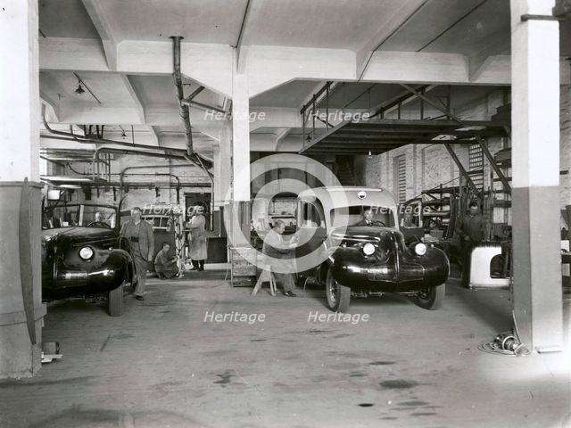 Converting 1939 Buick cars into ambulances, Landskrona, Sweden, 1939. Creator: Unknown.