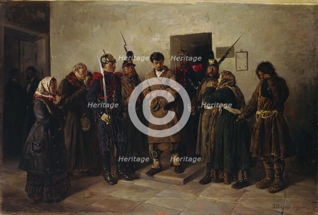 Convict, 1879. Artist: Makovsky, Vladimir Yegorovich (1846-1920)