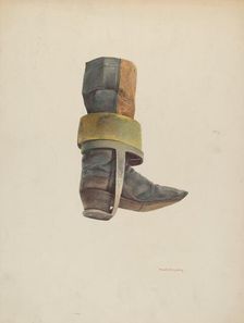 Convict Boot, c. 1940. Creator: Robert W.R. Taylor