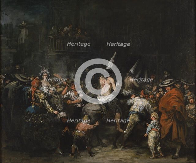Convicted by the inquisition, Second Half of the 19th cen.. Artist: Lucas Velázquez, Eugenio (1817-1870)