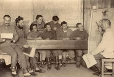 Convicts During a Geography Lesson, 1906-1911. Creator: Isaiah Aronovich Shinkman