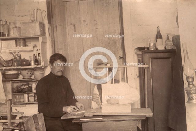 Convicts Learning How to Bind Books, 1906-1911. Creator: Isaiah Aronovich Shinkman.