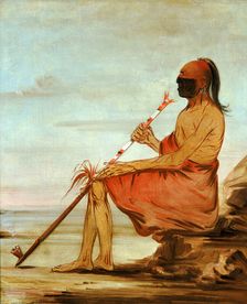 Coo-coo-coo, The Owl, an Aged Chief, 1836. Creator: George Catlin
