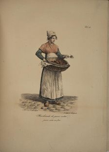 Cooked pear seller. From the Series "Cris de Paris" (The Cries of Paris), 1815. Creator: Vernet, Carle (1758-1836)