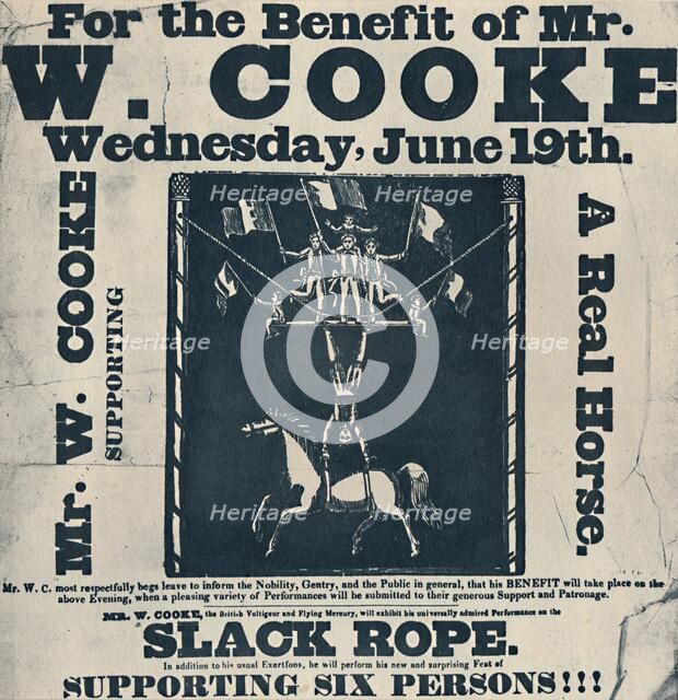 'Cooke's Royal Equestrian Circus', 1942. Artist: Unknown.