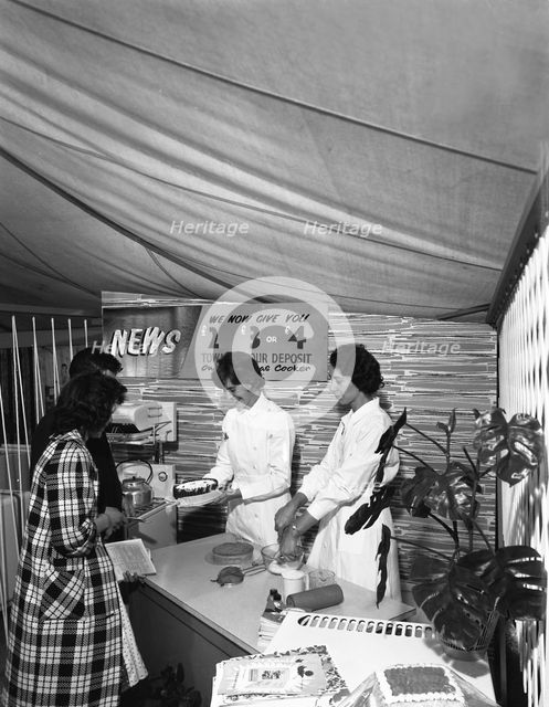 Cooking demonstration for East Midlands Gas Board's gas cooker promotion, 1961. Creator: Michael Walters.