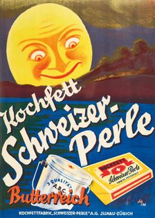Cooking Fat Swiss Pearl, 1926. Creator: Scherer, Carl Wendolin (1890-1953)
