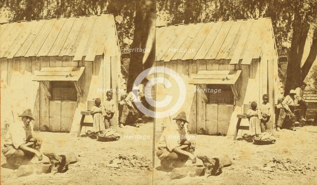 Cooking for the family, (1868-1900?). Creator: Unknown.