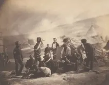 Cooking House of the 8th Hussars, 1855. Creator: Roger Fenton