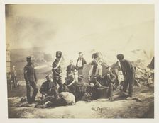 Cooking House of the 8th Hussars, 1855. Creator: Roger Fenton