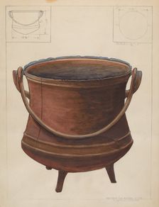 Cooking Pot, c. 1936. Creator: Ludmilla Calderon