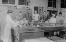 Cooking, Pratt Institute, Miss Hanks [i.e. Hanko] & Miss Kierstead, 26 Aug 1917. Creator: Bain News Service