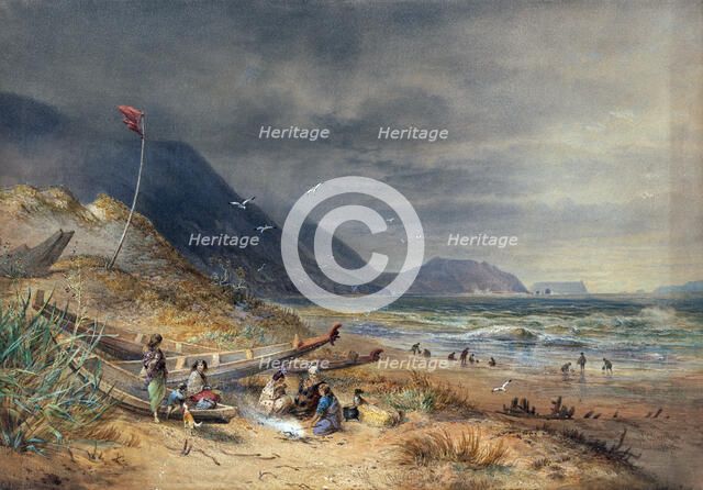 Cook's Strait, New Zealand, 1875. Creator: Nicholas Chevalier.