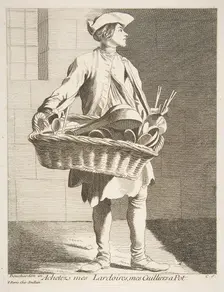 Cookware Peddler, 1746. Creator: Caylus, Anne-Claude-Philippe de