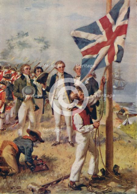 'Cook Taking Possession of Australia', 1923. Creator: Unknown.