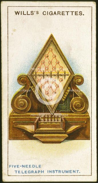 Cook and Wheatstone's 5-needle telegraph, 1837 (1915). Artist: Unknown
