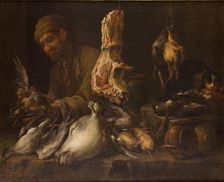 Cook in a Pantry, 1st half of 17th century Creator: Giacomo Legi