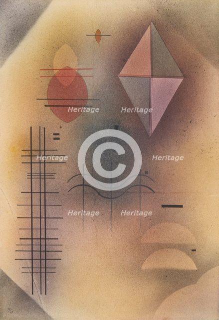 Cool in Warm, 1928. Creator: Vassily Kandinsky.