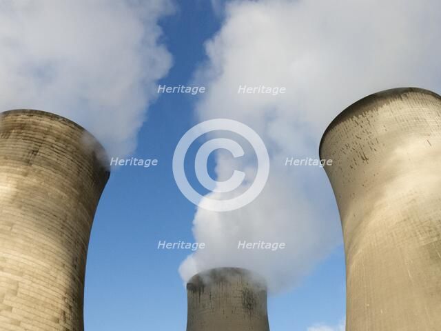Cooling towers, Didcot 'A' Power Station, Power Station Road, Didcot, Oxfordshire, 2013. Artist: Steve Cole.