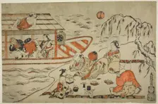 Cooling Off on a Summer Evening, c. 1715. Creator: Okumura Masanobu