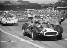 Cooper - Oldsmobile, Bruce McLaren at Goodwood 1964. Creator: Unknown