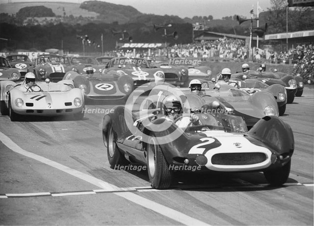 Cooper - Oldsmobile, Bruce McLaren at Goodwood 1964. Creator: Unknown.