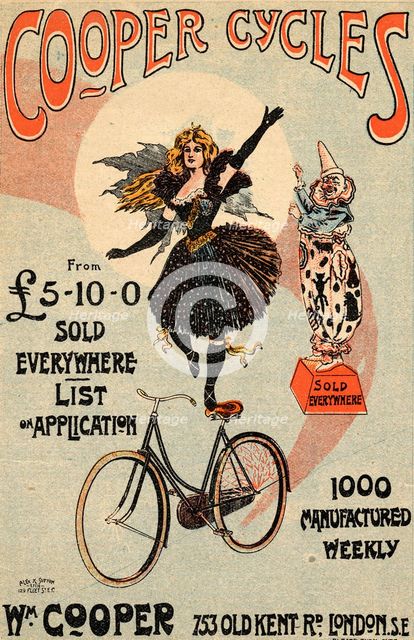 Cooper Cycles, c.1900. Artist: Unknown
