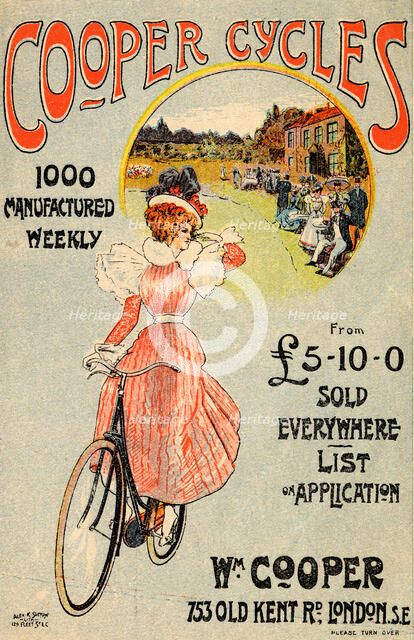 Cooper Cycles, c.1900. Artist: Unknown