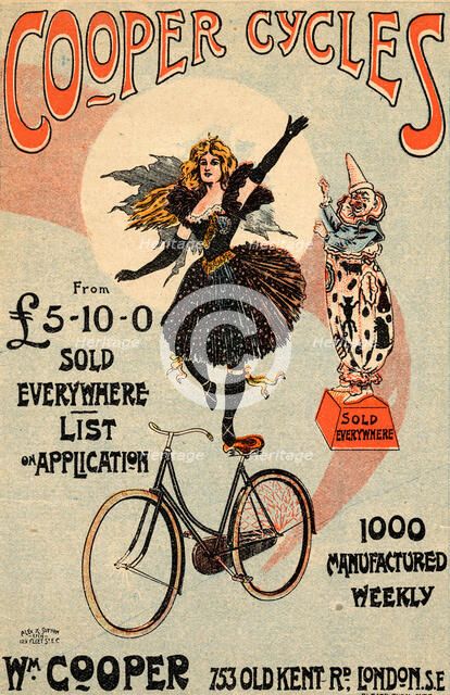 Cooper Cycles, c.1900. Artist: Unknown