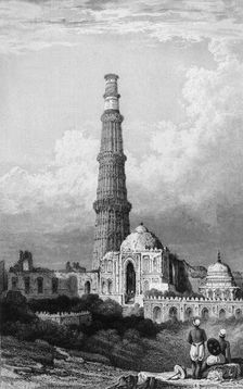 Cootub Minar, Delhi 1834. Creator: Samuel Prout