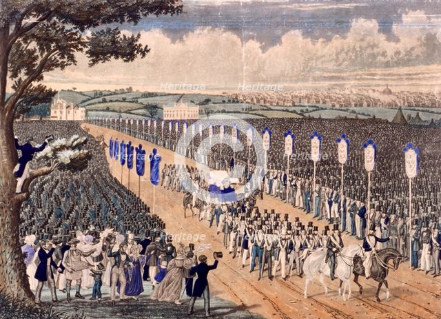 Copenhagen Fields, Islington, London, 1834. Artist: W Summers
