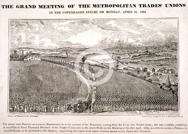 Copenhagen Fields, Islington, London, 1834. Artist: George Dorrington 