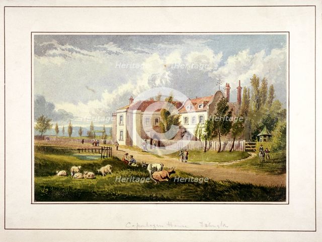 Copenhagen Fields, Islington, London, c1830. Artist: Anon