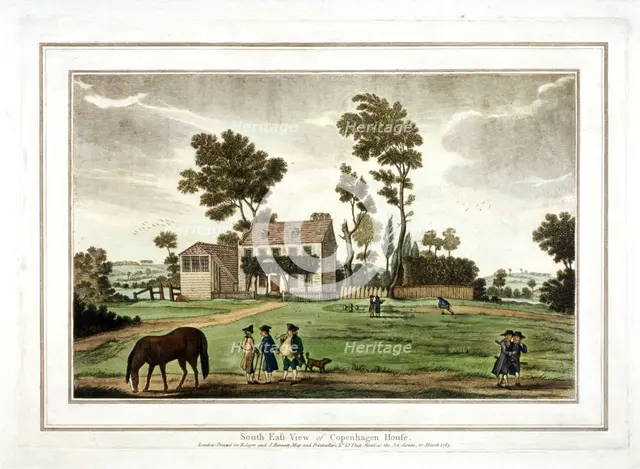 Copenhagen House,Copenhagen Fields, Islington, London, 1783. Artist: Anon