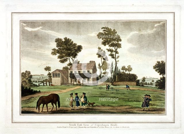 Copenhagen House,Copenhagen Fields, Islington, London, 1783. Artist: Anon
