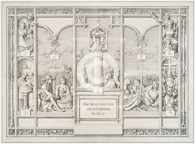 Coping-stone, 1823. Creator: Ferdinand Olivier.