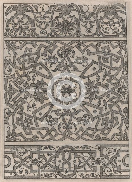 Copies after the 'Livre contenant passement de moresques' (plate 14), 19th century (?). Creator: Jacques Androuet Du Cerceau.