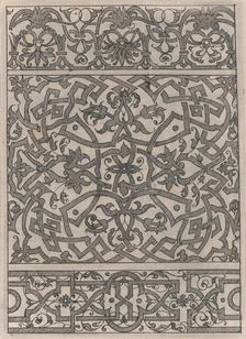 Copies after the Livre contenant passement de moresques (plate 14), 19th century (?). Creator: Jacques Androuet Du Cerceau