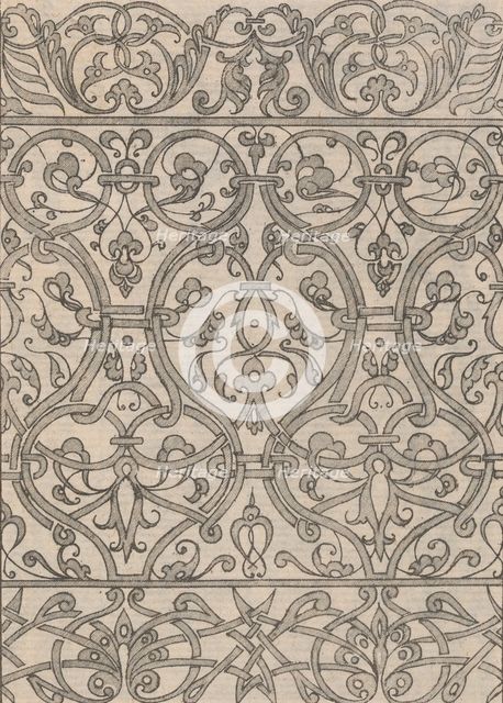 Copies after the 'Livre contenant passement de moresques' (plate 16), 19th century (?). Creator: Jacques Androuet Du Cerceau.