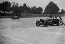 Coppa Florio type Sunbeam of EL Bouts, Surbiton Motor Club race meeting, Brooklands, Surrey, 1928. Artist: Bill Brunell