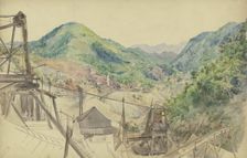 Copper mining, 1853. Creator: Adolf Höffler