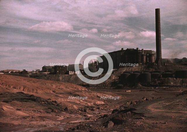 Copper mining and sulfuric acid plant, Copperhill, Tenn., 1940. Creator: Marion Post Wolcott.