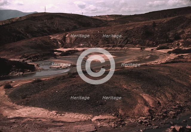 Copper mining section between Ducktown and Copperhill, Tennessee, 1940. Creator: Marion Post Wolcott.