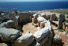 Copper Age temple at Mnajdra in Malta