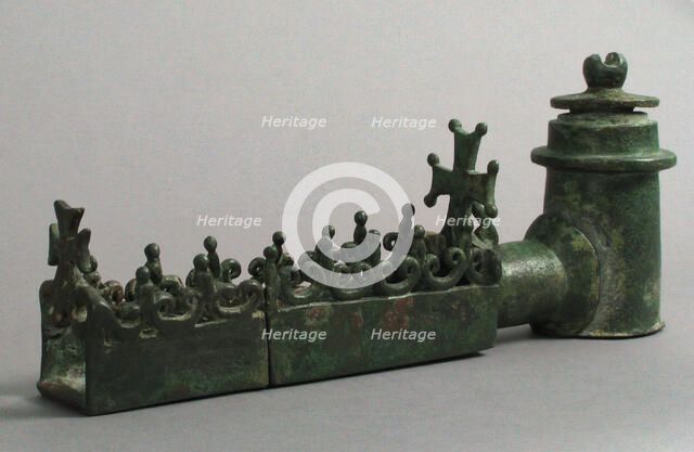 Copper-Alloy Faucet and Conduit, Byzantine, 6th-7th century. Creator: Unknown.